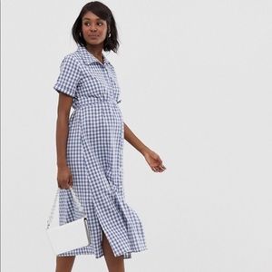 Glamorous Bloom shirt dress with belt in gingham